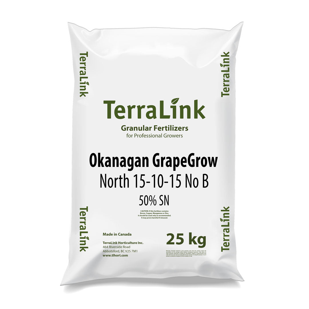 Okanagan GrapeGrow North 15-10-15 50% SN - NO BORON
